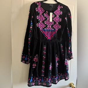 RDandKOKO Embroidered Mini dress(size medium)